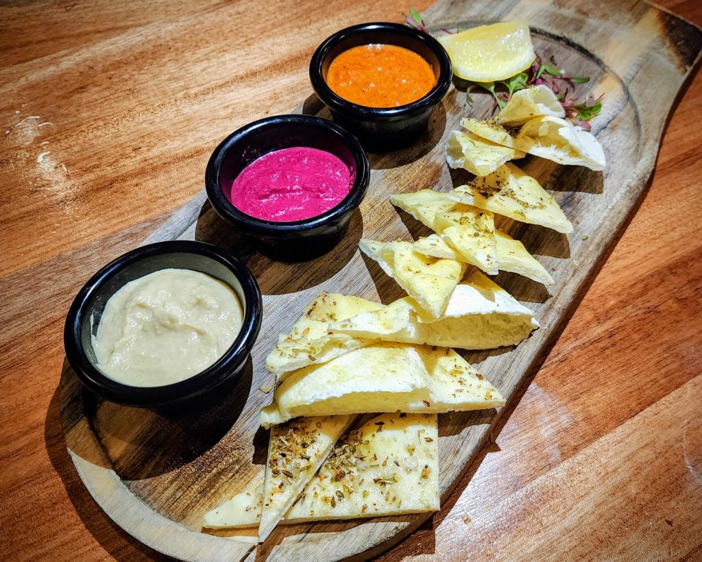 Trio of Dips with Pizzetta